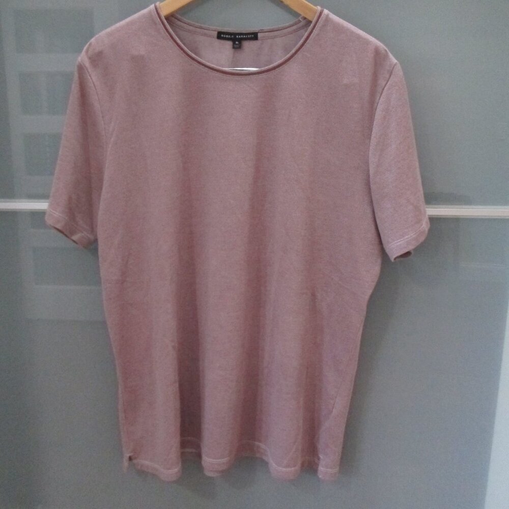 Robert Barakett Grand Forks Blend Cotton T-Shirt Burgundy